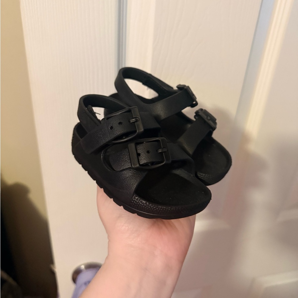 Jumping Beans Black Kids Sandals